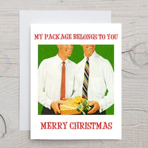 Cartes de Noël amusantes, cartes de Noël gaies, cartes vierges amusantes, cartes gaies, cartes rétro, cartes de petit ami
