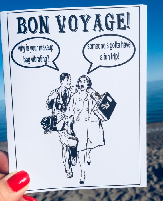 Funny Bon Voyage Card Funny Greeting Card Funny Good Luck Etsy