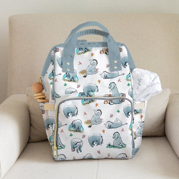 Diaper Bag Boy Eeyore Backpack Set Winnie the Pooh Diaper Bag Classic Pooh Welcome Baby Gift Winnie the Pooh Baby Shower Gift for Mom To Be