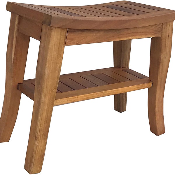 Teak Shower Bench - Etsy