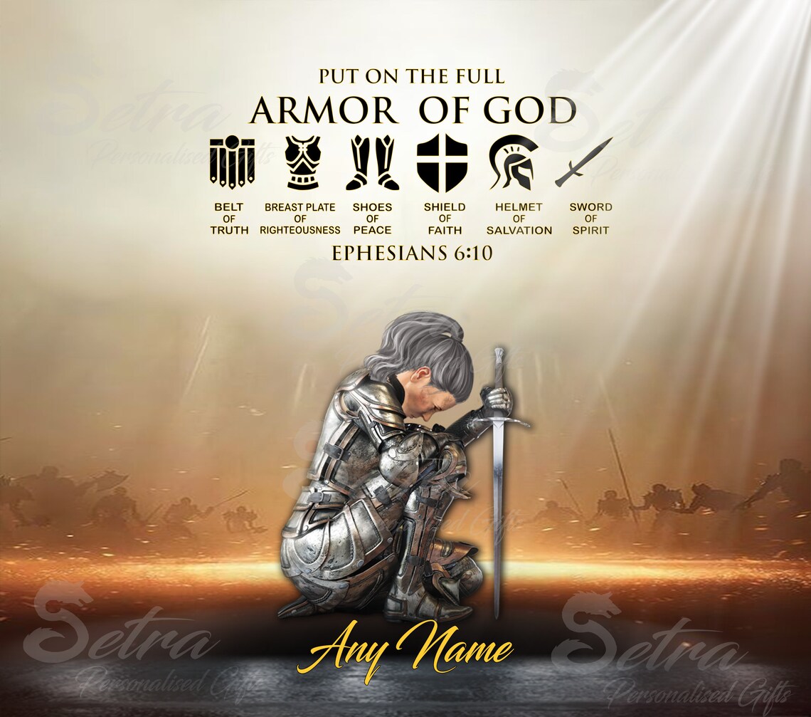20oz Wrap Armor of God Digital Download for Sublimation Etsy