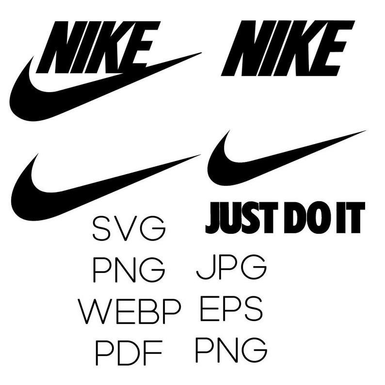 Nike Logo Graphics png svg jpg pdf eps webp Glowforge | Etsy