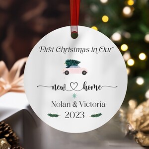 New Home Ornament Personalized First Home Christmas Present Gift for Customized Couples New House Ornament Idea Housewarming Christmas Berry