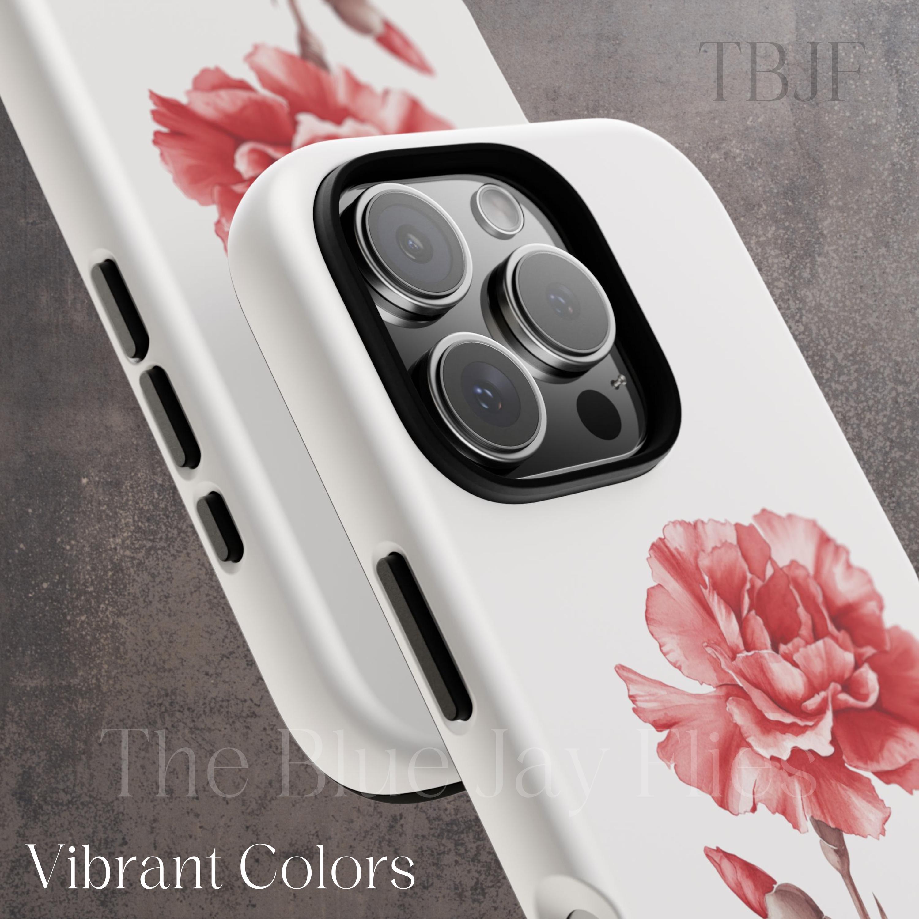 花柄iPhone 15 Proケースかわいい美的ローズフラワーパターン iPhone