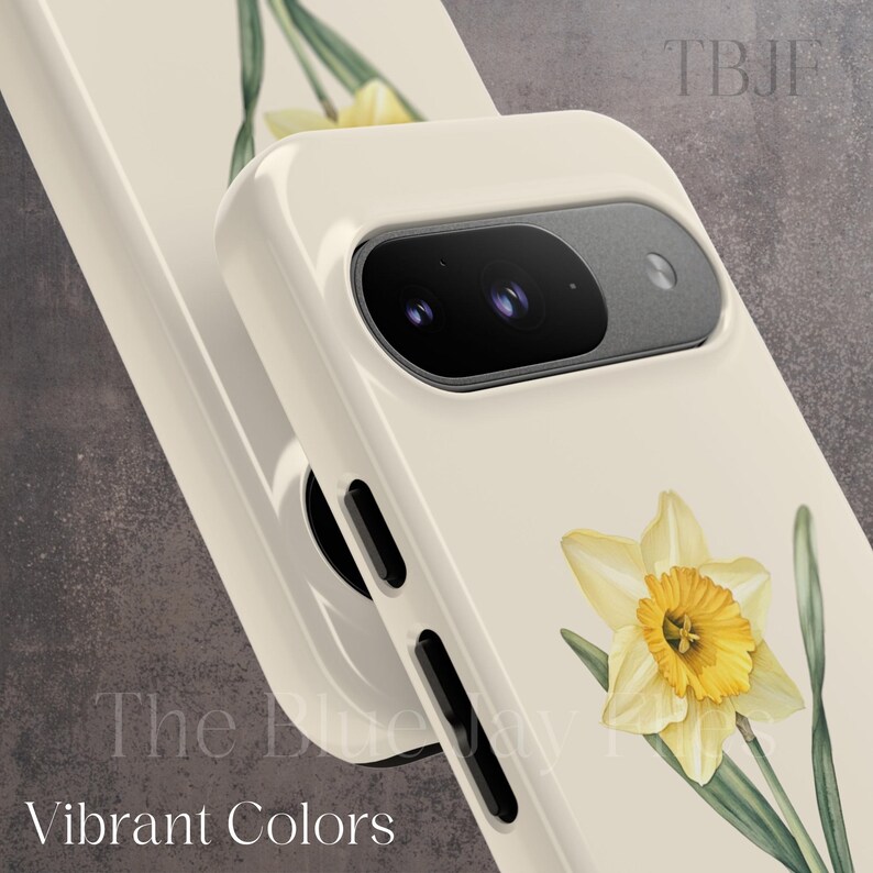 Birth Month Flower March Daffodil Custom Phone Tough Case Personalized ...
