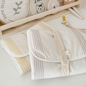Linen Portable Changer Pad