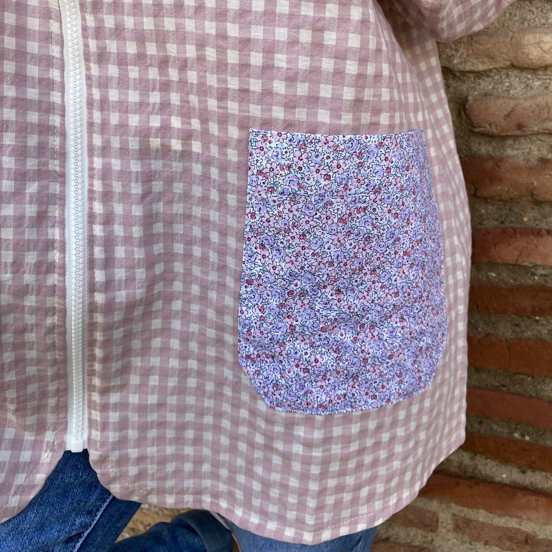 Teacher Smock Pink Gingham Teacher Smock Bobo Neck Teacher Etsy