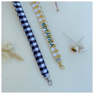 Lanyard, Llavero personalizado, Llavero de tela, Llavero de asa imagen 3