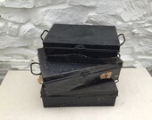 Vintage Metal Deed Document Boxes TWO Sizes and Styles Available