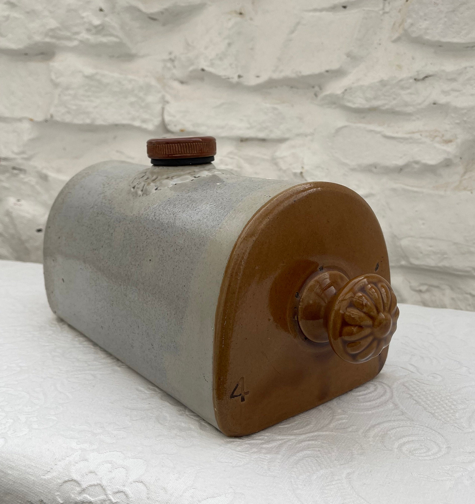 Vintage Stoneware Hot Water Bottle / Bed Warmer Etsy UK