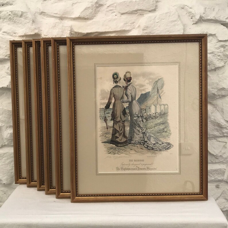 Victorian Hand-Coloured Engravings Six Designs Available The Englishwoman/'s Domestic Magazine Buy all 6 get 1 FREE