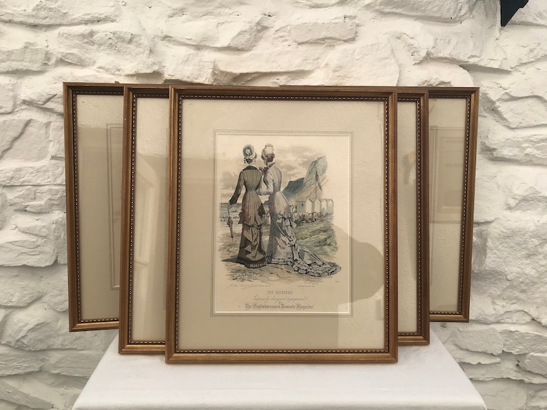 Victorian Hand-Coloured Engravings Six Designs Available The Englishwoman/'s Domestic Magazine Buy all 6 get 1 FREE
