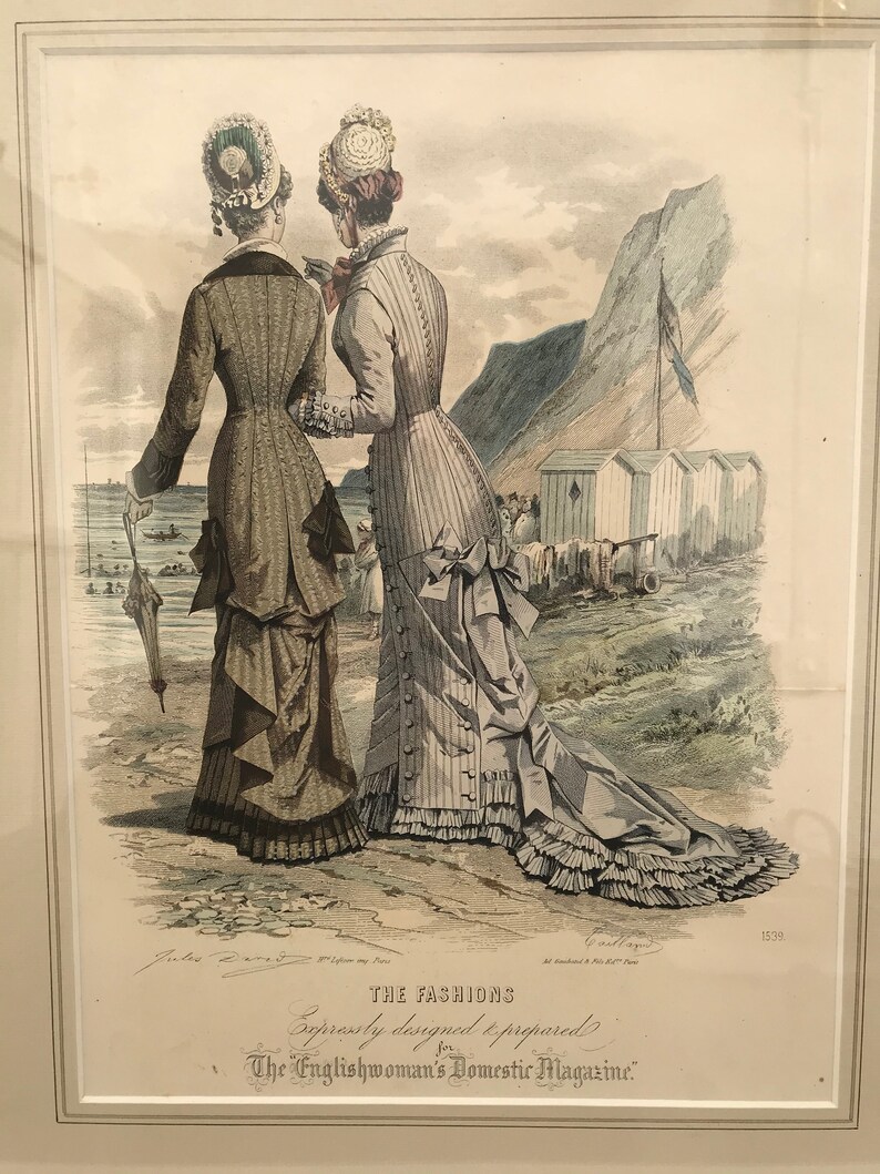 Victorian Hand-Coloured Engravings Six Designs Available The Englishwoman/'s Domestic Magazine Buy all 6 get 1 FREE