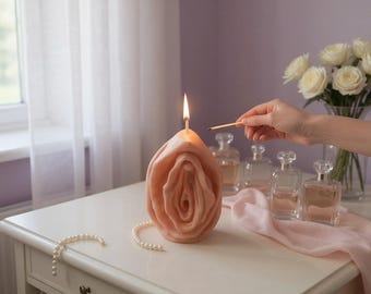 Yoni Candle | Goddess Soy Wax | Feminine Decor | Vulva Candle Gift | Scrub Life