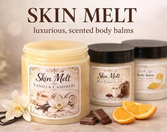 All Natural Skin Melt Body Balm | Custom Scent, Handmade