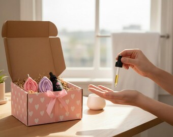 Feminine Self Care Gift Box, Yoni Soap Candle Oil Set, Empowerment Gift for Her
