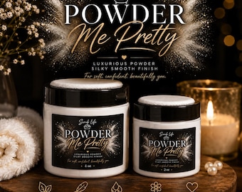 Powder Me Pretty Body Dusting Powder, Silky Talc-Free Chafing Relief, Custom Scent