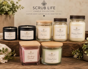 Custom Scented Candle | Choose Size, Color & Fragrance