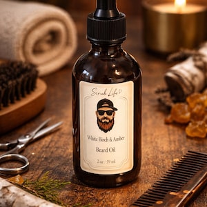 Beard Oil for Men, 2 oz Natural Beard Conditioning, Custom Scents