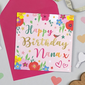 Superstar Birthday Nana Card