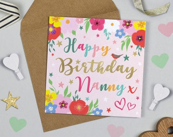 Superstar Birthday Nanny Card