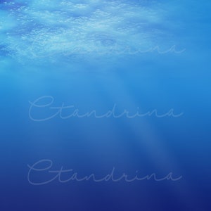 Unterwasser Ozean digitaler Hintergrund, unter Wasser digitaler Hintergrund, unter dem Meer mit Lichtstrahlen, magische digitale Kulissen für Photoshop