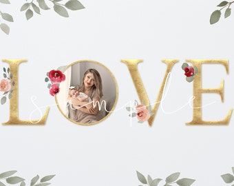 Valentine's Day Photo Templates, Love Cards, Custom Valentine's Day Card, Valentine's Day .PNG Templates for Photoshop