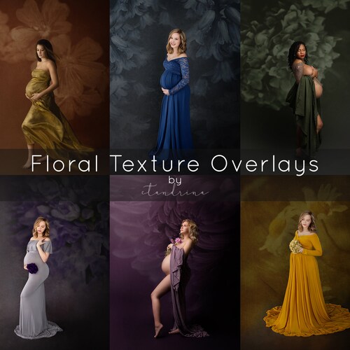 Floral Textures for Floral Backdrop Overlays With Etsy
