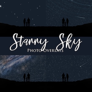 Realistic and Dreamy Star Overlays for Night Sky Images, Milky Way, Galaxy, Meteor Shower, Shooting Star, Star Overlays for Photoshop