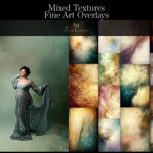 Fine Art Texture Overlays: Mixed Media Digital Backdrops (Digital Download)