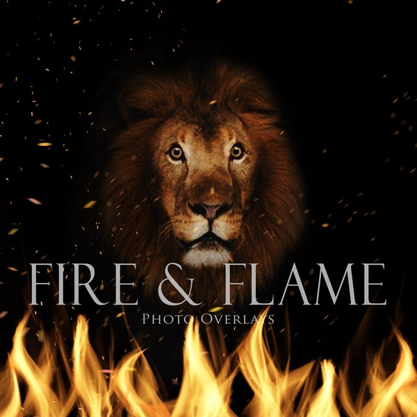 30 Fire and Flame Overlays, Cool Photo Overlays, Ring of Fire, Fire and Embers, Fire Glow, Realistic Fire Overlays for Photoshop