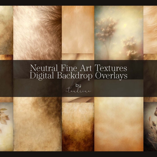 Neutral Fine Art Texture Overlays, Digital Backdrop Overlays, Texture Overlays for Photoshop, Maternity Backdrop Overlays for Composites