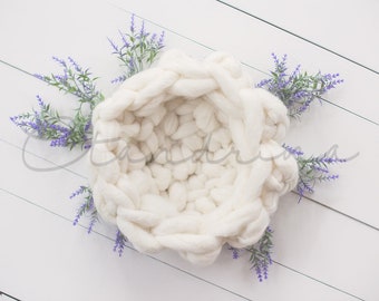 White with Lavender Newborn Digital Backdrop, Bright and Fresh Digital Background, White Wood and Floral Newborn Backdrop for Photoshop
