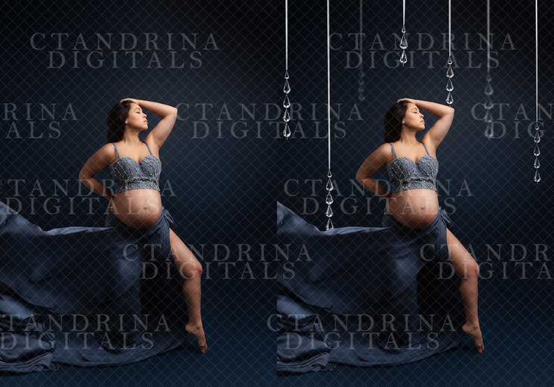 Hanging Crystal Digital Backdrop Overlays, Jewel Curtain Overlays, Maternity Backdrop Overlays, Portrait Overlays, Sparkle Photoshop Brush, best digital backdrops, best maternity digital backdrops, best maternity backdrop overlays, photoshop overlay