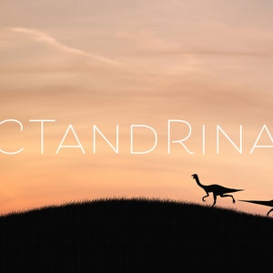 Pano de fundo digital de dinossauro, cenário digital de silhueta de dinossauro, fundo digital de dinossauros minúsculos, cenário digital infantil divertido para Photoshop