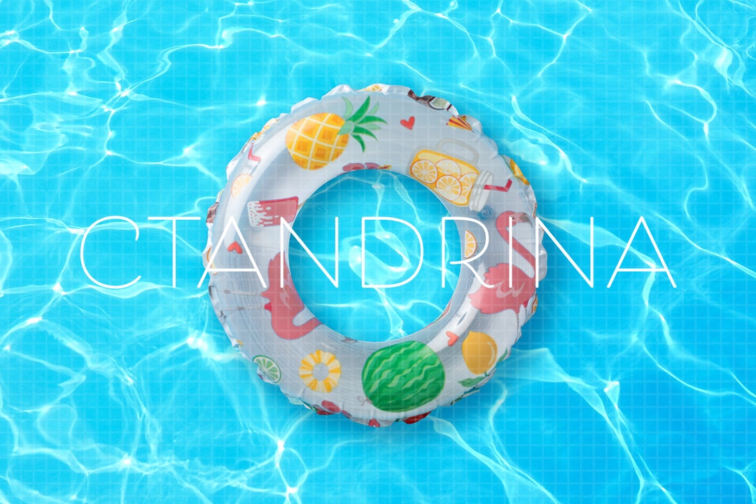 Pool Floatie Digital Backdrop Newborn Pool Float Digital - Etsy