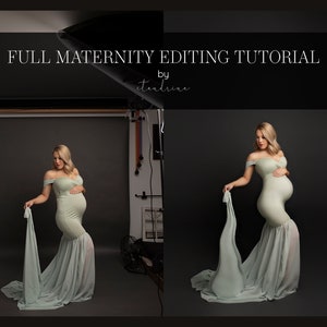 Handledning för redigering av foton för gravida i Studio: Photoshop-arbetsflöde (MP4)