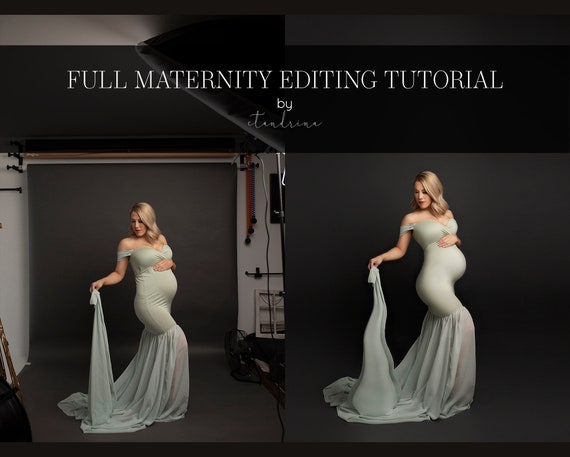 Studio Maternity Photo Editing Tutorial: Photoshop Workflow (MP4)