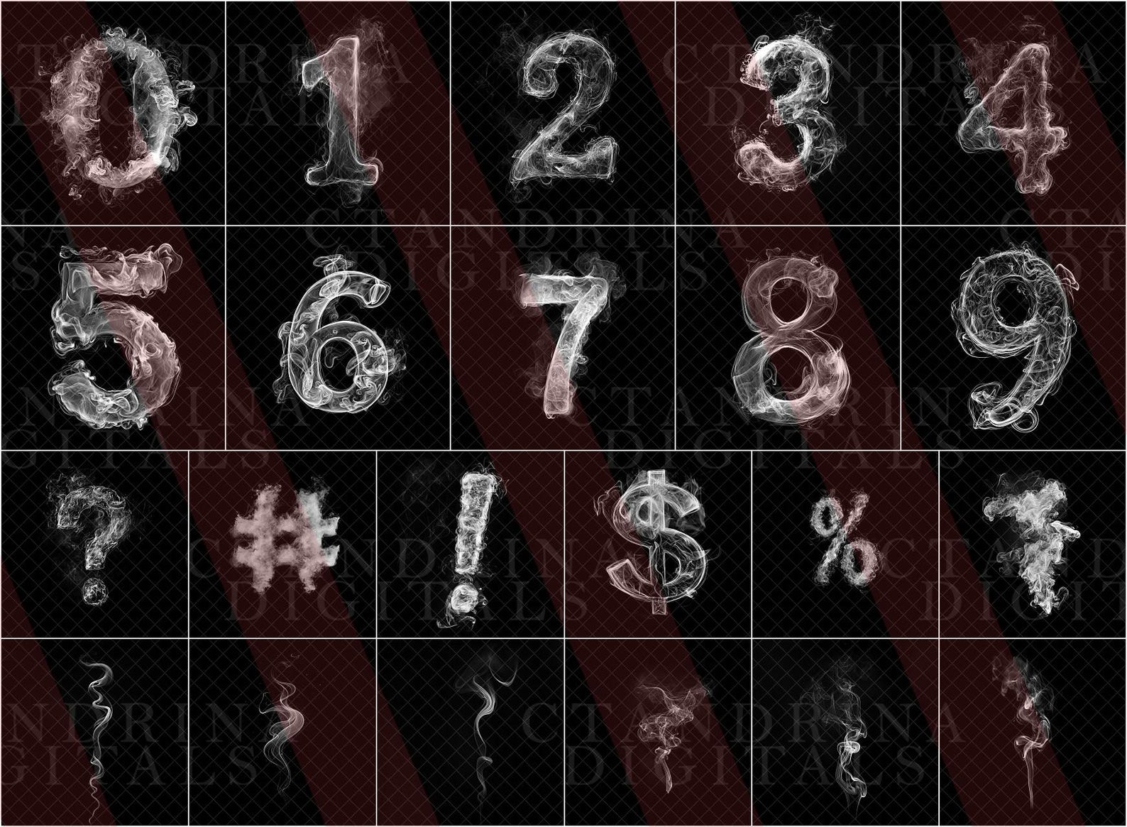 Overlays Using Letters PNG Smoke Letters, Smoke Text Overlays for Photoshop, Smoke Numbers ...