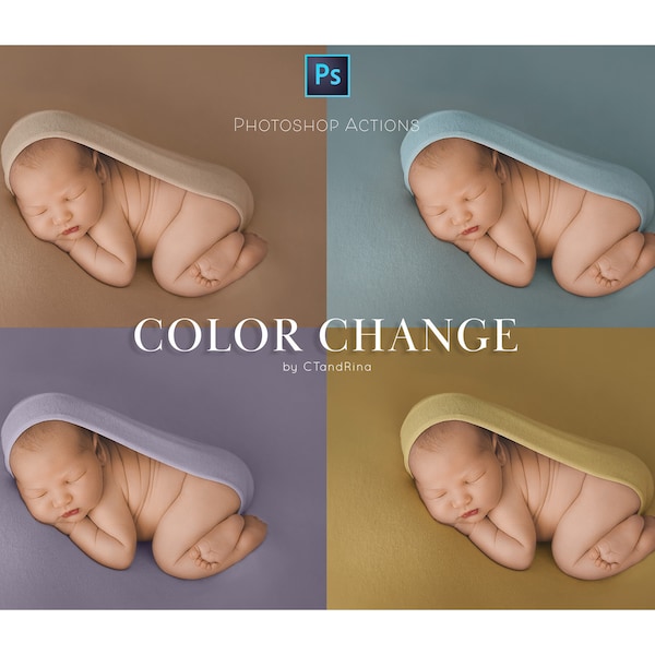 Action de changement de couleur, action de changement de couleur pour Photoshop, modifiez les couleurs de vos photos dans Photoshop avec cette action de changement de couleur
