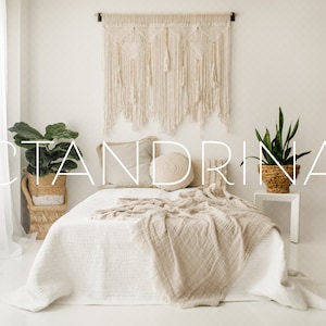 Boho Bedroom Digital Backdrop: Natural Light Window (Digital Download)
