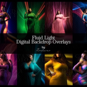 Fluid Light Overlays: Slow Exposure Digital Backdrops (Digital Download)