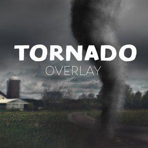 Tornado Overlay, Tornado Overlay with Debris, Storm Overlay, Tornado for Photoshop, Digital Tornado for Composite Images, Fantasy Overlay