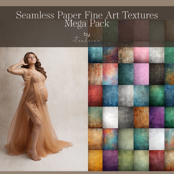 Fine Art Texture Overlays, Seamless Paper Texture Overlays for Photoshop, Mega Pack of Fine Art Texture Overlays, Maternity Backdrop Overlay