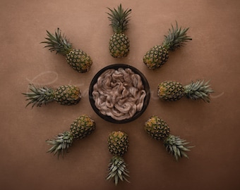 Fondo digital de piña para recién nacidos: Concepto de FIV (Descarga digital)