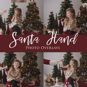 15 Santa Hand Overlays, Santa Claus Overlays, Santa Hand .PNG, Santa Sleeve and Glove, Christmas Overlays, Holiday Overlays for Photoshop