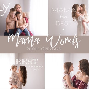 Mom Word Overlays, .PNG Word Overlays, Word Overlays for Mamas, Word Overlays for Mother&#39;s Day, Word Overlays for Photoshop
