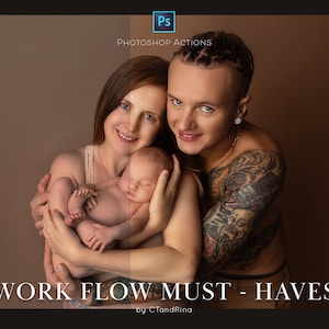 Studio Portrait Photoshop Actions: Workflow Editing Bundle (Digital Download)