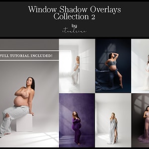 Window Shadow Overlays for Photoshop, Window Light Overlays, Digital Window Light, Window Lights, Backdrop Window Shadows, Collection 2
