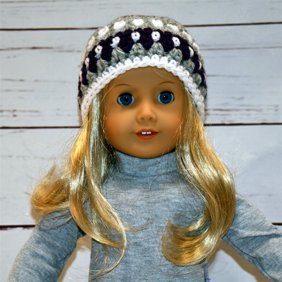 crochet doll hat